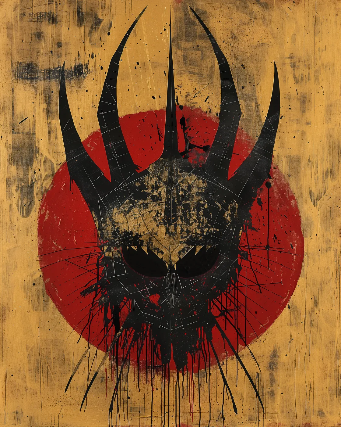 Second form of the Kabal sigil — a variant emblem in deep shadow and cold metal